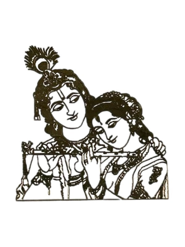 Metal Sticker - Radha Krishna (A)