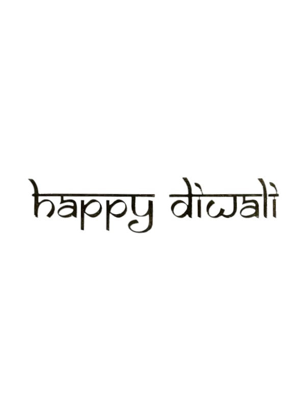 METAL STICKER - HAPPY DIWALI (A)