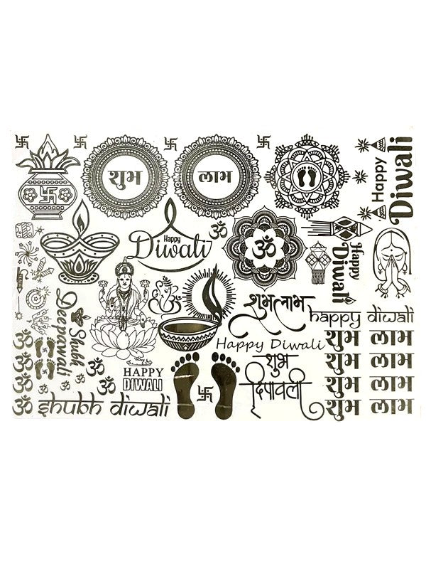 METAL STICKER - A5 DIWALI SHEET