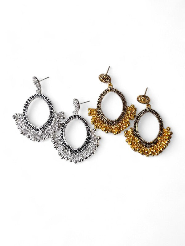 Oval Resin Jhumka
